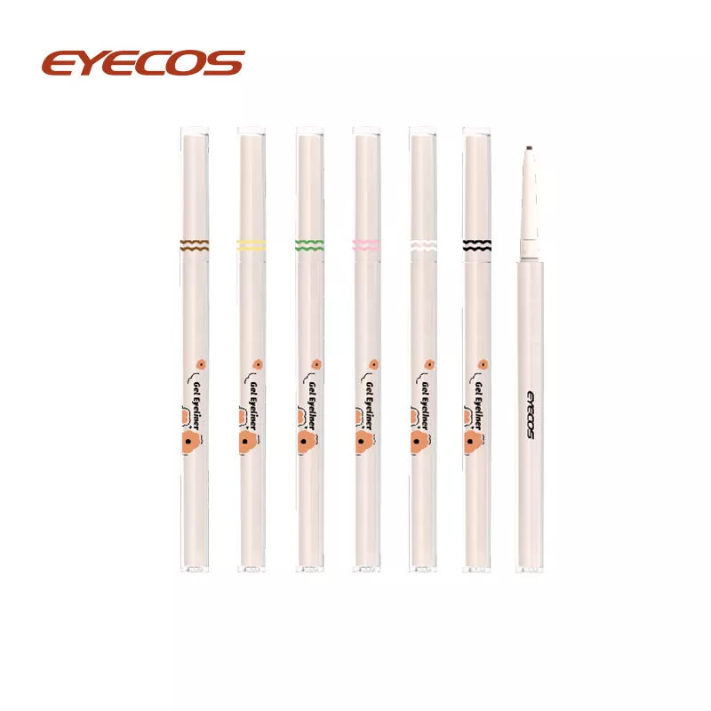 အလိုအလျောက်ချောမွေ့သောအရောင် Eyeliner Pencil (စောင်းစောင်း)