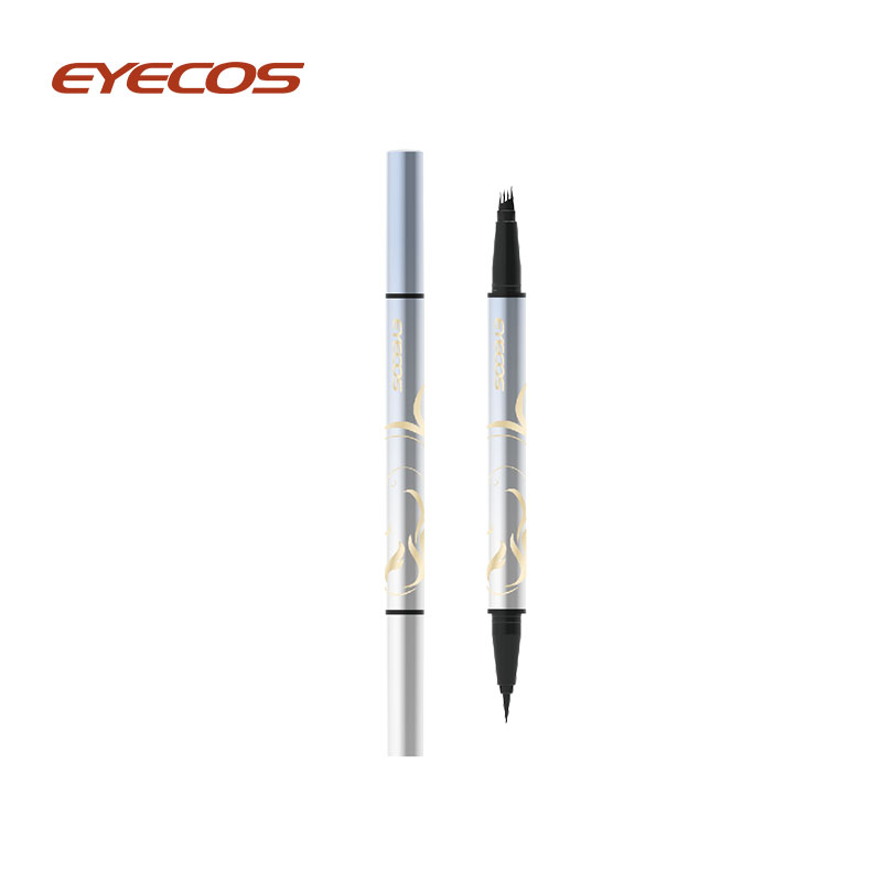 ဘက်စုံသုံး Liquid Eyeliner Pen+ Eyebrow Pencil 4 Brush